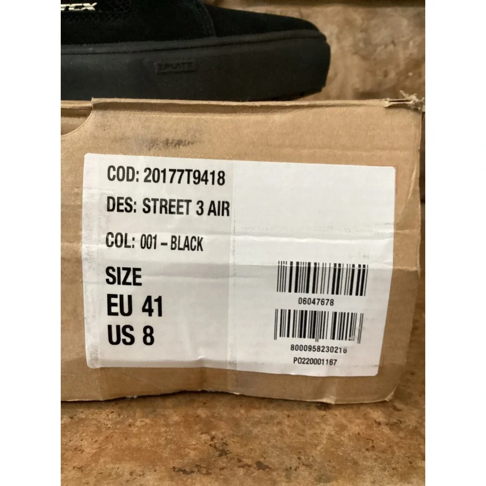 TCX Street 3 Air Mens Size 8 Motorcycle Shoes Black Suede Mesh Boots New